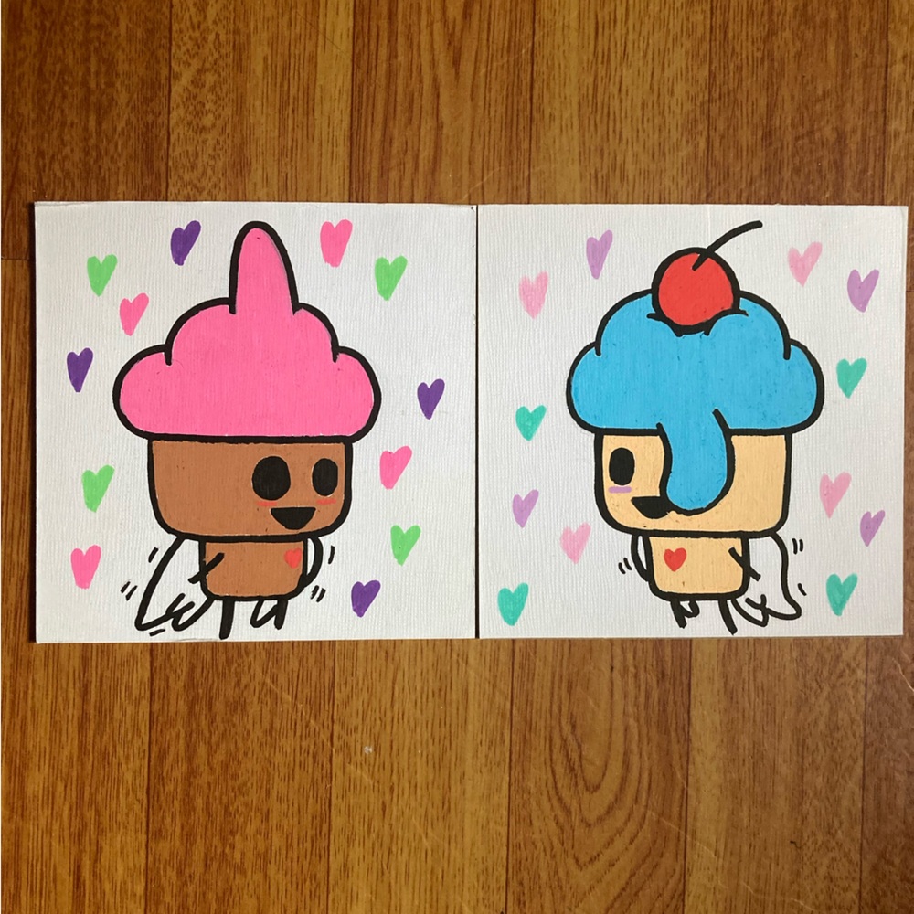 Cute Cupcake Art Prints by artist its_mittens